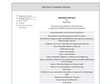 Tablet Screenshot of midwifery.megtaylor.co.uk